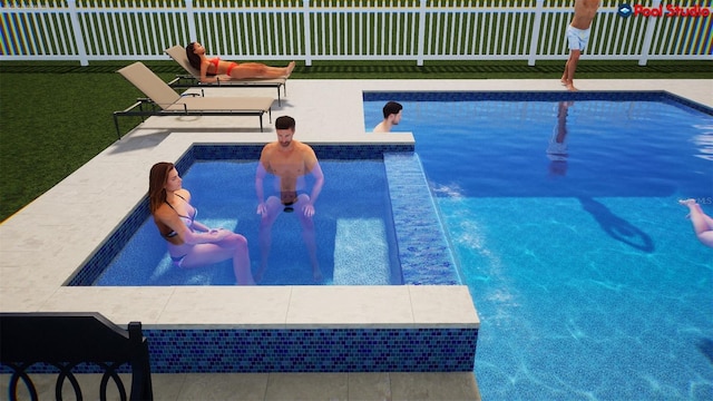 3541 Great Banyan Way, Wesley Chapel, FL 33543 - view of swimming pool with a patio
