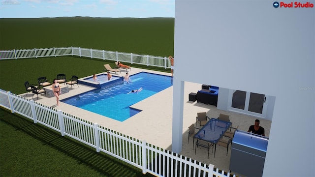 3541 Great Banyan Way, Wesley Chapel, FL 33543 - view of pool with a patio area