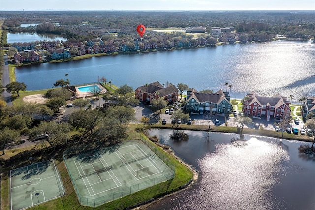 10412 White Lake Ct, Tampa, FL 33626 - aerial view of residential area with a large body of water