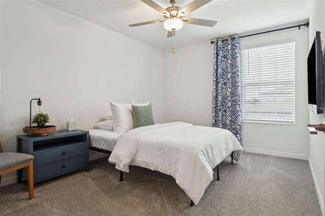 11693 Lavender Loop, Spring Hill, FL 34609 - bedroom with carpet floors and a ceiling fan