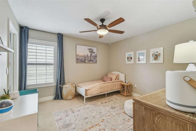 2522 W Watrous Ave, Tampa, FL 33629 - carpeted bedroom featuring baseboards and ceiling fan