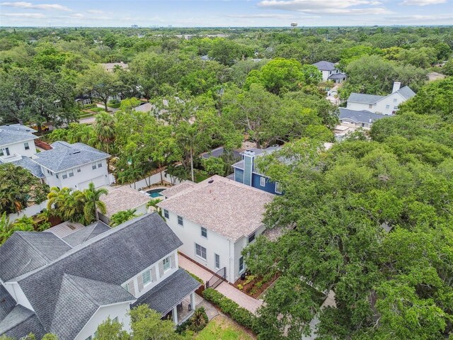 2522 W Watrous Ave, Tampa, FL 33629 - aerial view of residential area featuring a heavily wooded area