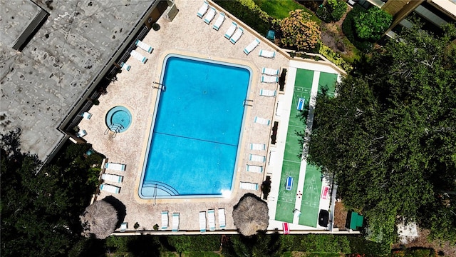 2616 Cove Cay Dr Unit 505, Clearwater, FL 33760 - aerial view of property and surrounding area with a pool
