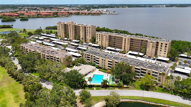 2616 Cove Cay Dr Unit 505, Clearwater, FL 33760 - bird's eye view of apartment complex and a nearby body of water