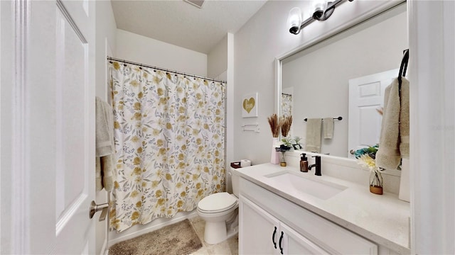 5645 Del Coronado Dr, Apollo Beach, FL 33572 - bathroom with vanity, toilet, and tile patterned flooring