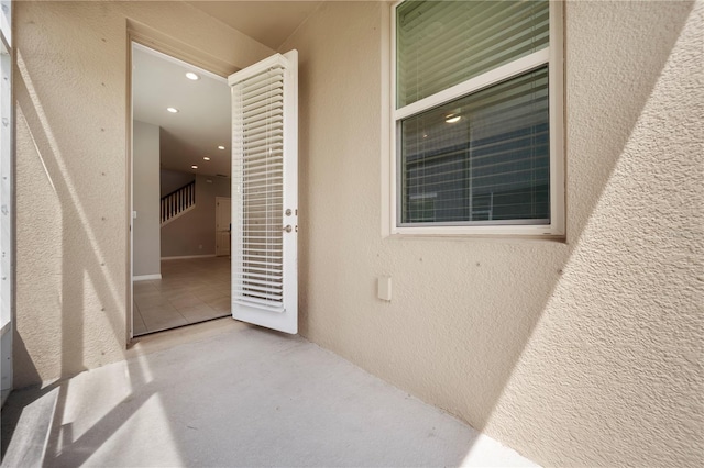6711 Rocky Park St, Tampa, FL 33625 - doorway to property with stucco siding