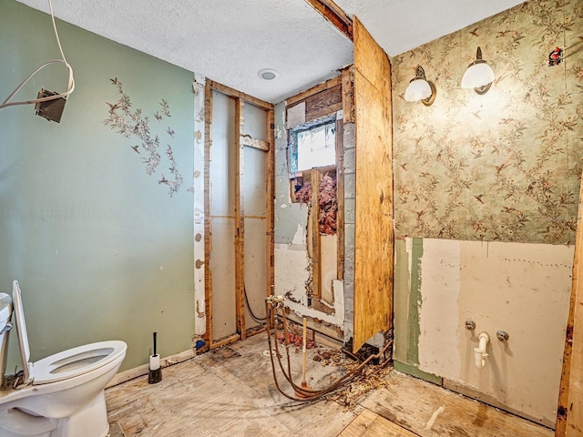 14808 Lake Magdalene Cir, Tampa, FL 33613 - bathroom with toilet and a textured ceiling