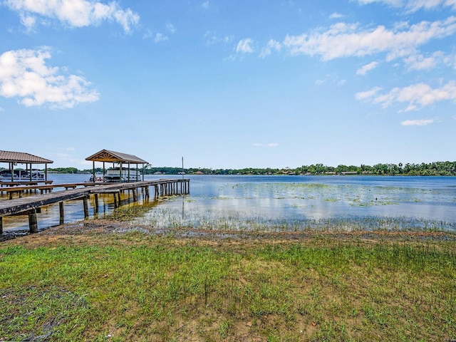 14808 Lake Magdalene Cir, Tampa, FL 33613 - dock area featuring a water view