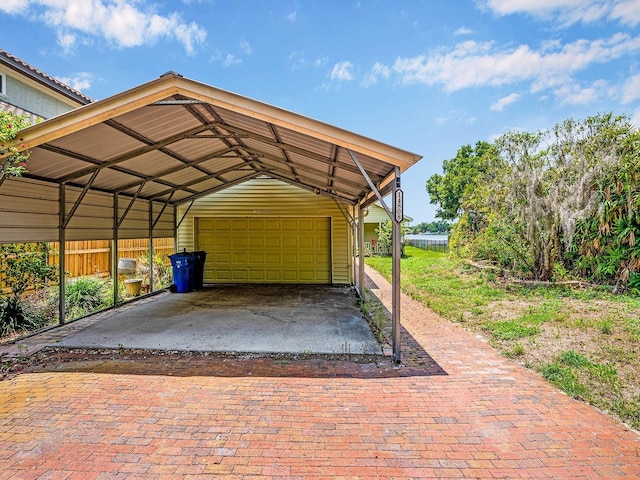 14808 Lake Magdalene Cir, Tampa, FL 33613 - view of vehicle parking featuring a garage