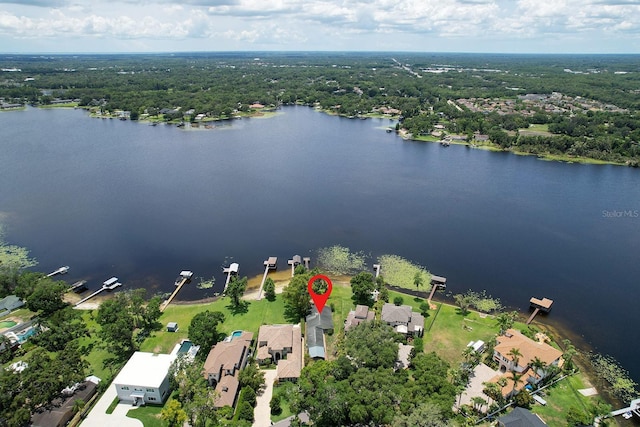 14808 Lake Magdalene Cir, Tampa, FL 33613 - aerial view of residential area with a nearby body of water