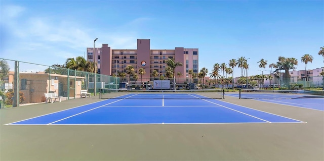 7300 Sun Island Dr S Unit 1505, South Pasadena, FL 33707 - view of tennis court with community basketball court