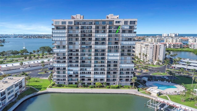 7300 Sun Island Dr S Unit 1505, South Pasadena, FL 33707 - view of apartment building / complex featuring a water view