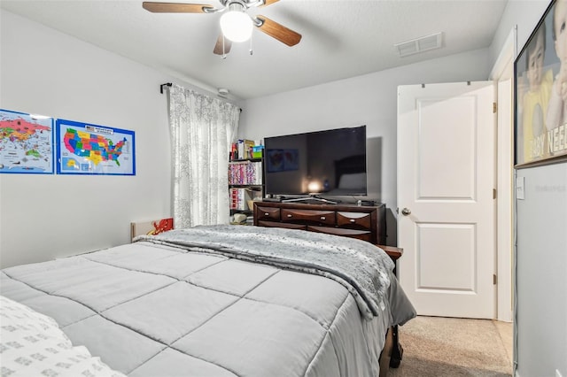 14206 Covert Green Pl, Riverview, FL 33579 - bedroom featuring carpet flooring and ceiling fan