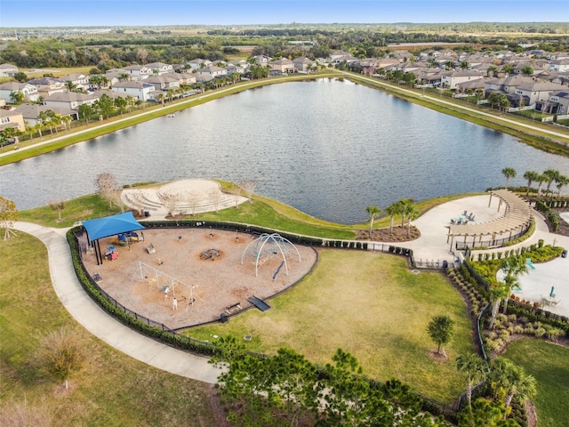 14206 Covert Green Pl, Riverview, FL 33579 - aerial view of residential area with a large body of water
