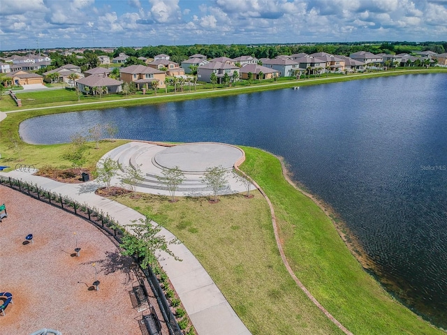 14206 Covert Green Pl, Riverview, FL 33579 - aerial perspective of suburban area featuring a large body of water