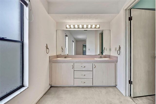 1717 Osprey Ln, Lutz, FL 33549 - bathroom with double vanity and baseboards