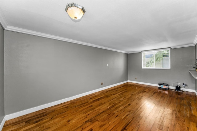 1301 S Howard Ave Unit A22, Tampa, FL 33606 - unfurnished room featuring hardwood / wood-style flooring, ornamental molding, and baseboards