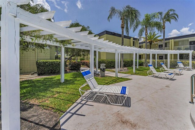 1301 S Howard Ave Unit A22, Tampa, FL 33606 - view of patio / terrace with a pergola
