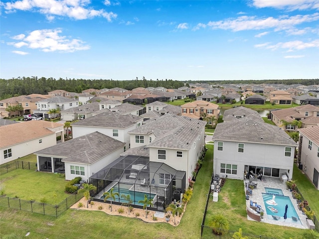 32490 Tree Of Life Ave, Wesley Chapel, FL 33543 - aerial perspective of suburban area with a pool area