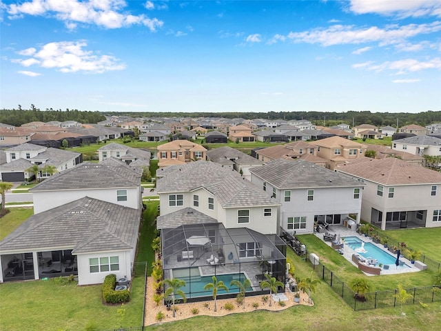 32490 Tree Of Life Ave, Wesley Chapel, FL 33543 - aerial view of residential area featuring a pool area