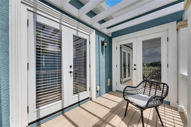 6512 Simone Shores Cir, Apollo Beach, FL 33572 - balcony featuring french doors