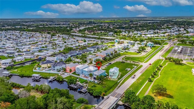 6512 Simone Shores Cir, Apollo Beach, FL 33572 - aerial view of residential area featuring a nearby body of water