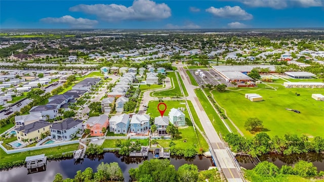 6512 Simone Shores Cir, Apollo Beach, FL 33572 - aerial view of residential area featuring a large body of water