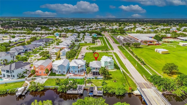 6512 Simone Shores Cir, Apollo Beach, FL 33572 - aerial view of residential area featuring a large body of water