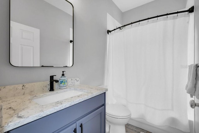 15309 Palomapark Ln, Lithia, FL 33547 - full bath with vanity, toilet, and shower / tub combo with curtain