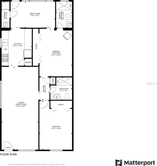5728 14th Ave N Unit 101B, Saint Petersburg, FL 33710 - home floor plan