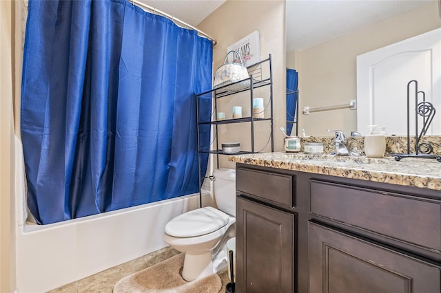 12244 Fairlawn Dr, Riverview, FL 33579 - bathroom with shower / bathtub combination with curtain and vanity