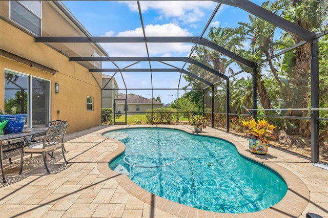 12244 Fairlawn Dr, Riverview, FL 33579 - outdoor pool featuring a patio area and a lanai