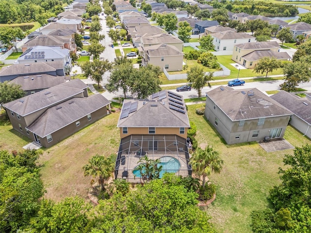 12244 Fairlawn Dr, Riverview, FL 33579 - aerial view of residential area featuring a pool area