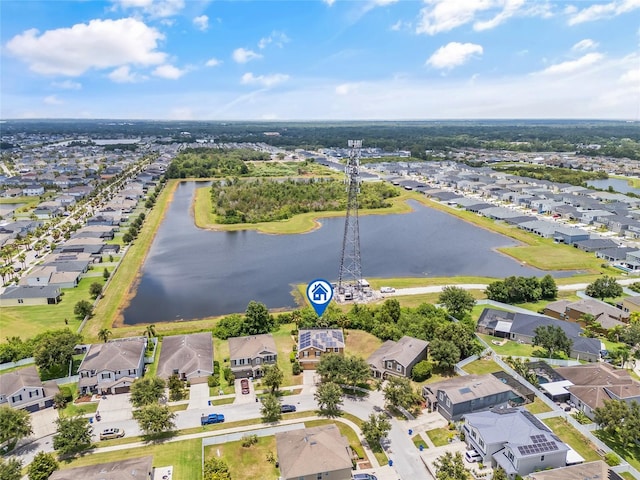 12244 Fairlawn Dr, Riverview, FL 33579 - aerial perspective of suburban area with a large body of water