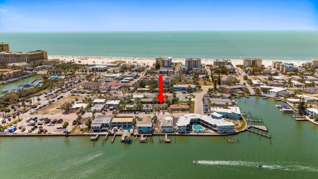608 Bay Esplanade, Clearwater Beach, FL 33767 - drone / aerial view of a large body of water