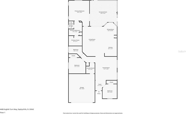 4400 English Turn Way, Wesley Chapel, FL 33543 - floor plan / room layout