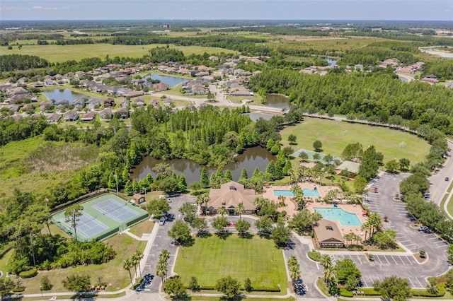4400 English Turn Way, Wesley Chapel, FL 33543 - bird's eye view of a large body of water and a pool area