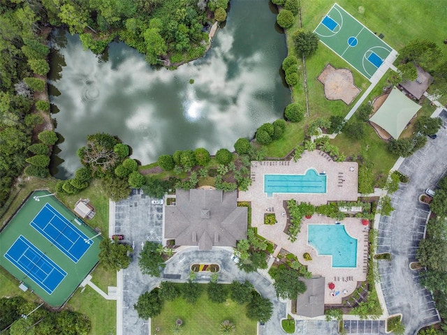 4400 English Turn Way, Wesley Chapel, FL 33543 - aerial view of a pool area