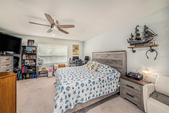 2844 Jacob Crossing Ln, Holiday, FL 34691 - carpeted bedroom with a ceiling fan