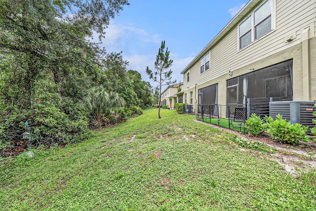 2844 Jacob Crossing Ln, Holiday, FL 34691 - view of yard featuring cooling unit