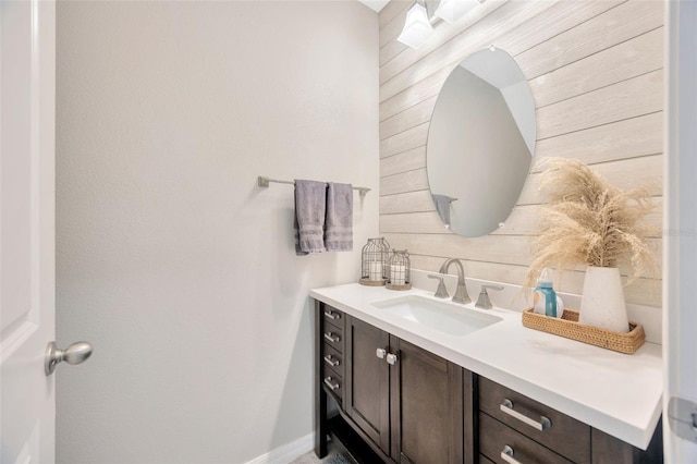 14716 Crescent Rock Dr, Wimauma, FL 33598 - bathroom with vanity and baseboards