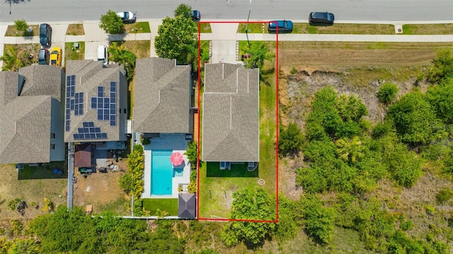 14716 Crescent Rock Dr, Wimauma, FL 33598 - view of property location with a pool and property parcel outlined