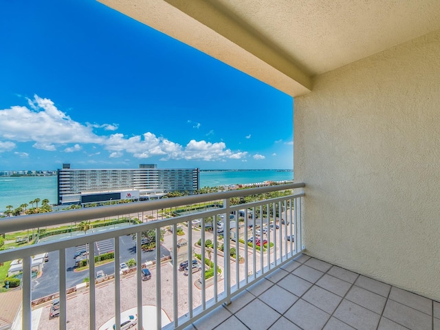 1170 Gulf Blvd Unit 1006, Clearwater Beach, FL 33767 - balcony with a water view and a view of city