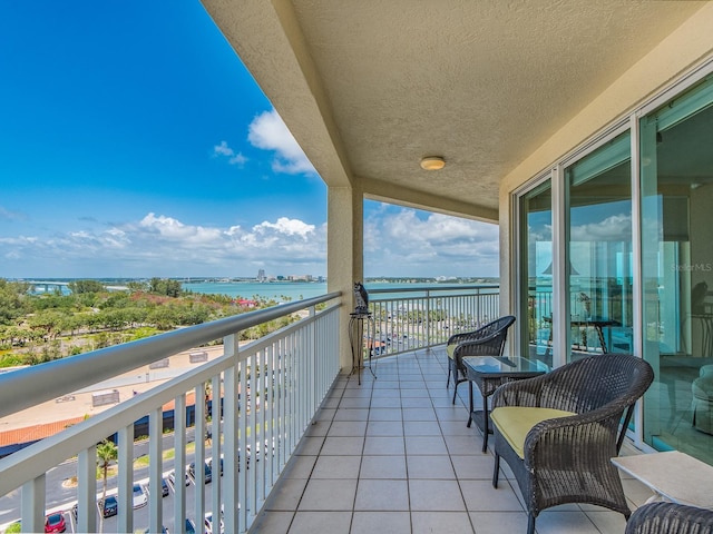 1170 Gulf Blvd Unit 1006, Clearwater Beach, FL 33767 - balcony featuring a water view
