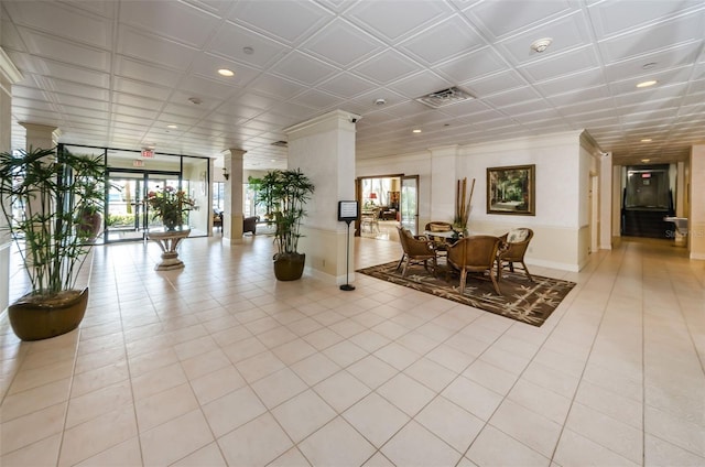 1621 Gulf Blvd Unit 407, Clearwater Beach, FL 33767 - building lobby with recessed lighting