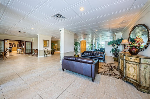 1621 Gulf Blvd Unit 407, Clearwater Beach, FL 33767 - lobby featuring crown molding and recessed lighting