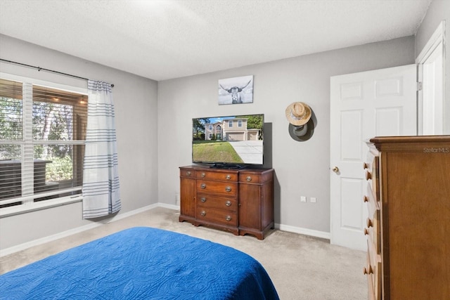 2541 W Castle Rd, Citrus Springs, FL 34434 - bedroom featuring carpet flooring, a textured ceiling, and baseboards