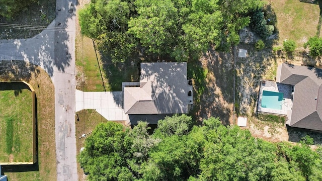 2541 W Castle Rd, Citrus Springs, FL 34434 - drone / aerial view of a pool