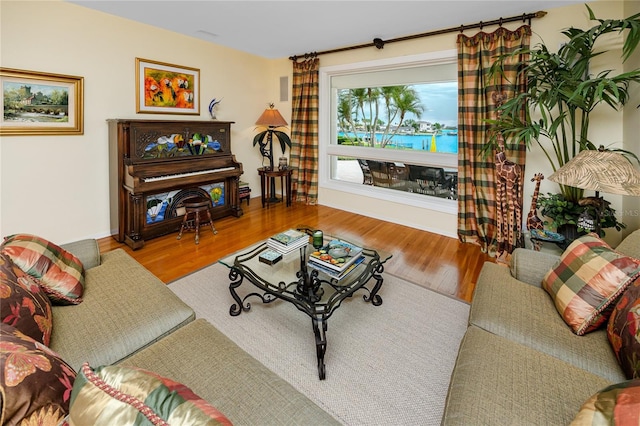 224 Harbor View Ln, Largo, FL 33770 - living room featuring wood finished floors