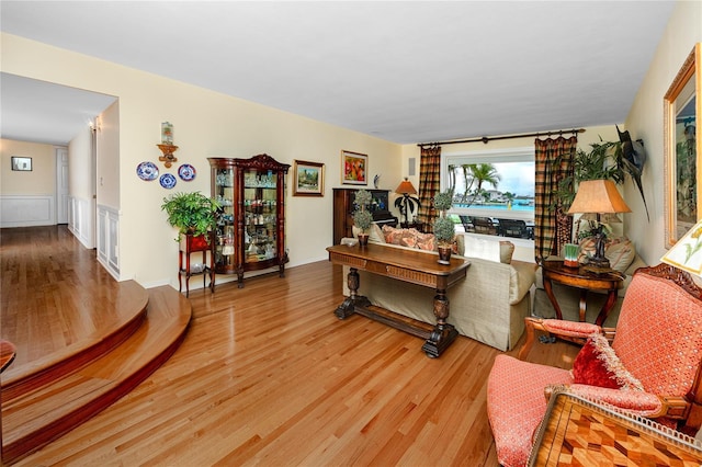 224 Harbor View Ln, Largo, FL 33770 - living area featuring wood finished floors